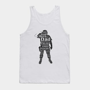 My Dad is a Veteran and My Hero Shirt Tank Top